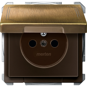 Merten Sis-D Kpkli UPS Socket Outlet Ant Brass-3606480306143