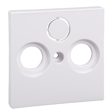 Merten TV Socket key cover (2/3 hole), System-M, Active white-3606485093031