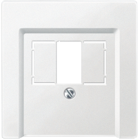 Square opening center plate, polar white, System M-3606485001043