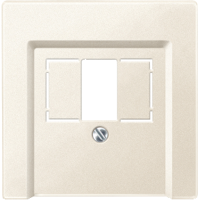 Square opening center plate, white, System M-3606485001050