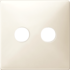 Center plate for antenna sockets, 2 outlets, white, Artec/Trancent/Antique-3606485001203