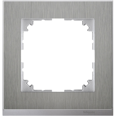 Merten M-Pure Decor single frame Metal-3606480593284