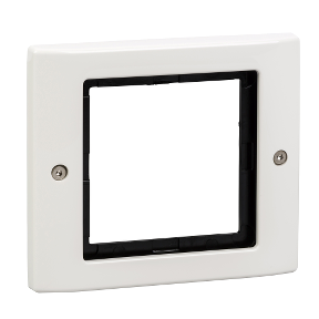 Aquadesign frame with screw connection, 1-gang, polar white-3606485003375