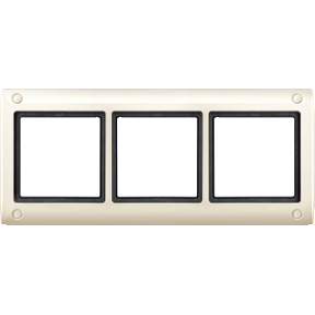 AQUADESIGN frame, with screw connection, 3 way, white-3606485003535