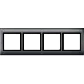 Aquadesign frame with screw connection, 4-pack, anthracite-3606485003559