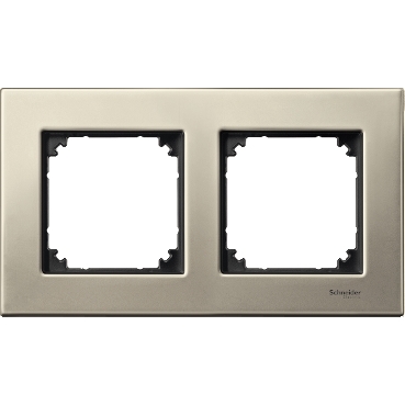 Merten Double frame, M-Elegance Glass, Titanium-3606485111193