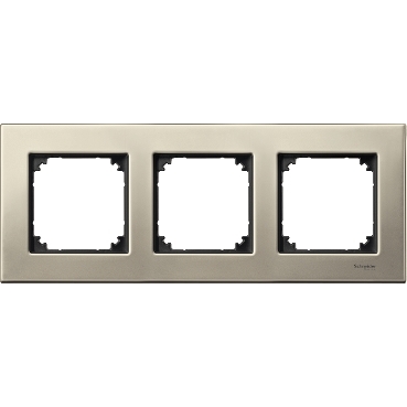Merten Triple frame, M-Elegance Glass, Titanium-3606485111230