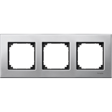 Merten Triple frame, M-Elegance Glass, Platinum silver-3606485111261