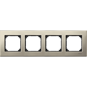 Merten Quadruple frame, M-Elegance Glass, Titanium-2500008001545