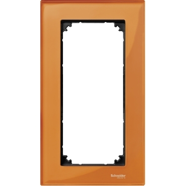 Merten Shaving Socket frame, M-Elegance Glass, Orange-3606485111117