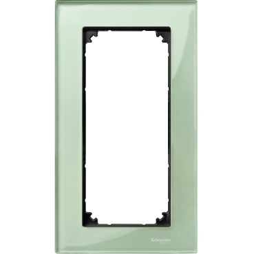 Merten Traş Prizi çerçevesi, M-Elegance Glass, Zümrüt yeşili-3606485111131