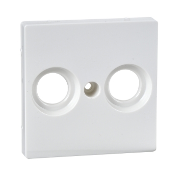 Merten TV Socket key cover (2 holes), System-M, White-3606480309465