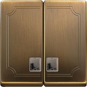 Illuminated Switch Cover,Antique Brass,For Artec/Antique Frames-3606485004167