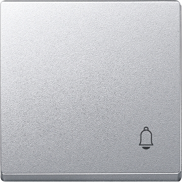 Key cover with Merten Bell symbol, System-M, Aluminum-3606485095394