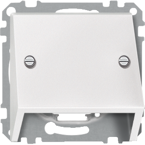 Inclined outlet, polar white, SystemM-3606485004839