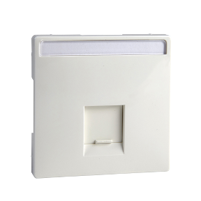 Single Rj45 Data Socket Key Cover, White, For Artec/Antique Frames-3606485005003
