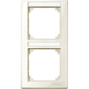 M-Smart frame, with 2-tag.bracket, vertical mounting, white, glossy-3606480351341