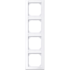 M-Smart frame, with 4-tag.bracket, vertical mounting, act.wht,glos.,Sys.M-3606485095998