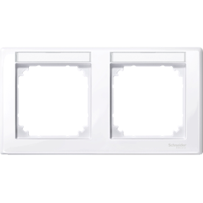 M-Smart frame, labeled with 2 brackets, horizontal mounting, act. what, shiny-3606485096032