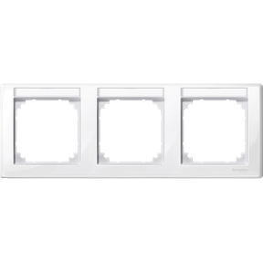 M-Smart frame, 3-tag.bracket, horizontal mounting, pol.wht., glossy-3606485096049