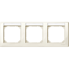 M-Smart bezel, 3-tag.bracket, horizontal mounting, white, glossy-3606480351396