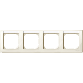 M-Smart bezel, with 4-tag.bracket, horizontal mounting, white, glossy-3606480351402