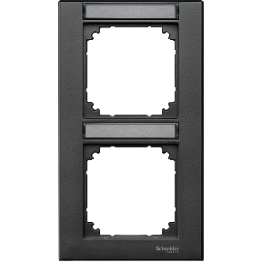 M-Plan frame, with 2-point labeling option, vertical mounting, anthracite-3606485005362