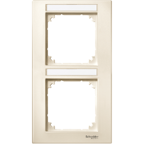 M-Plan frame, with 2-fold labeling option, vertical mounting, white-3606485005386