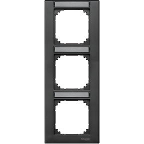 M-Plan frame, 3 for labeling, vertical mounting, anthracite-3606485005409