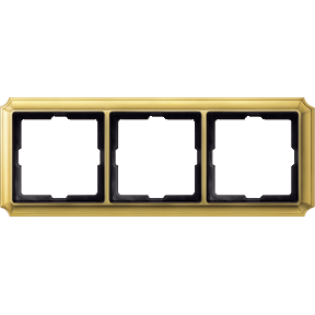 Antique Triple Frame, Polished Brass-3606485096551