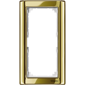 M-Star frame, 2-pack without central bridge piece, polished brass/polar white-3606485096858