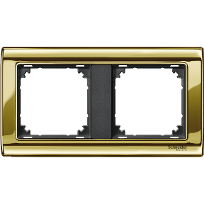 M-STAR frame, 2-pack, polished brass/anthracite-3606485096889