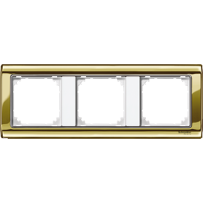 M-Star bezel, 3-pack, polished brass/polar white-3606485096919