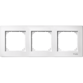M-PLAN II frame, triple, flush mounted, polar white-3606485006277