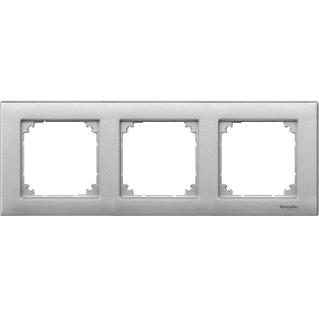 M-PLAN II frame, triple, flush mounted, aluminum-3606485006291