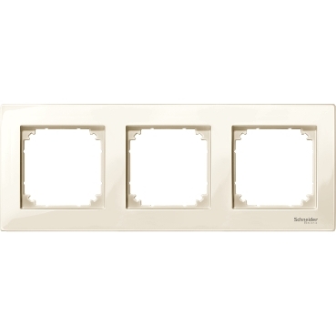 Merten Triple frame, M-Plan, Cream-3606480351617