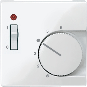 Merten Room thermostat key cover, System-M, White-3606485098210