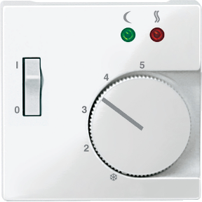 Anahtarlı Zemin Termostat Mekanizması İçin Merpl., Kutup Beyaz, Parlak, System M-3606485098234