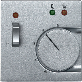 Anahtarlı zemin termostatı için merkezi plaka, alüminyum, System M-3606485007267