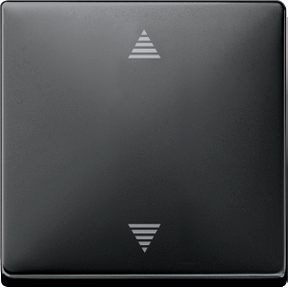 Blind push button with sensor connection, black gray, Artec/Trancent/Antik-3606485009414