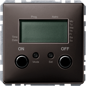Time switch with sensor connection, Merten Artec/Trancent/Antique, dark brazil-3606485009278