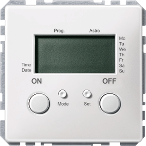 Time switch with sensor connection, Merten Artec/Trancent/Antik, polar white-3606485009285