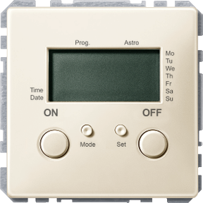 Time switch with sensor connection , Merten Artec/Trancent/Antique, white-3606485009308