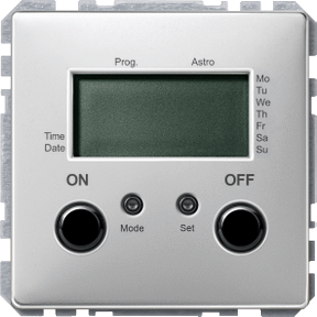 Time switch with sensor connection, Merten Artec/Trancent/Antik, aluminum-3606485009445