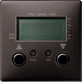Blind time switch with sensor connection, dark brazil, Artec/Trancent/Antique-3606485009469
