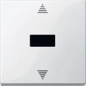 Kızılötesi alıcı ve sensör bağlantılı kör basmalı düğme, kutup beyazı, parlak, System M-3606485099309