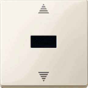 Kızılötesi alıcı ve sensör bağlantılı kör basmalı düğme, beyaz, parlak, System M-3606485104836
