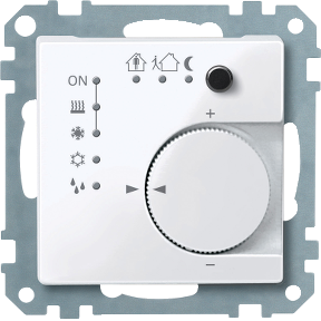 Knx 4-G Room Temperature Control Unit with PB Interface, Bright, Active White, System-M-3606485099330