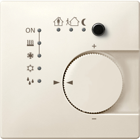 Knx 4-G Room Temperature Control Unit with PB Interface, Glossy, White, System-D-3606485099385