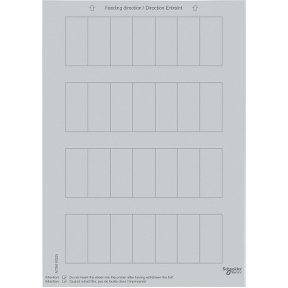 Labeling Paper for Knx Sistem-M Push-Button, Silver-3606485016924